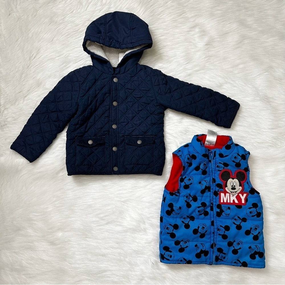 Boys Toddler Size 4T BUNDLE (2) Winter Puffer Outerwear Jacket